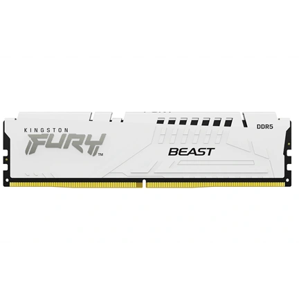 Kingston Fury Beast DDR5 memória 6400MHz CL32 64GB Kit2 AMD Expo fehér