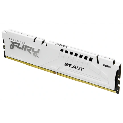 Kingston Fury Beast DDR5 memória 6400MHz CL32 64GB Kit2 AMD Expo fehér