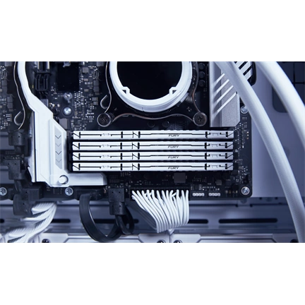 Kingston Fury Beast DDR5 memória 6400MHz CL32 64GB Kit2 AMD Expo fehér