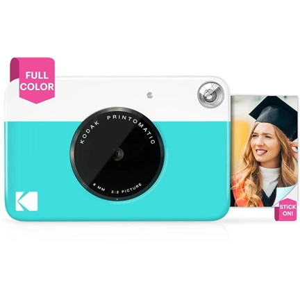 Kodak Printomatic instant fényképezőgép, Zink 2x3" papírméret, kék