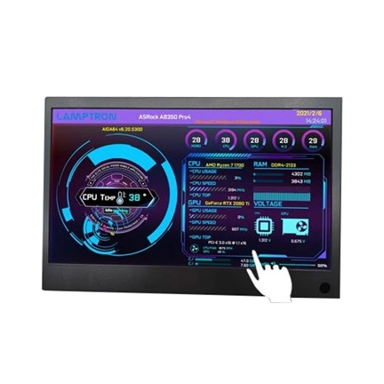 LAMPTRON HM101 TouchPC Hardware Monitor & Virtual Keyboard