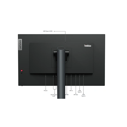 LENOVO Monitor ThinkVision P24q-30; 23,8" QHD 2560x1440 IPS 60Hz, 16:9, 1000:1, 300cd/m2, 4ms, VESA, HDMI, DP, USB-C