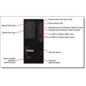LENOVO torony szerver - ST45 V3 (3.5"), 4C AMD EPYC 4124P 3.8GHz, 1x16GB, 2x480GB RI SSD, Software RAID, 500W.