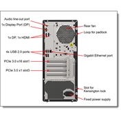 LENOVO torony szerver - ST45 V3 (3.5"), 4C AMD EPYC 4124P 3.8GHz, 1x16GB, 2x480GB RI SSD, Software RAID, 500W.