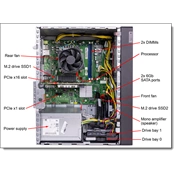 LENOVO torony szerver - ST45 V3 (3.5"), 4C AMD EPYC 4124P 3.8GHz, 1x16GB, 2x480GB RI SSD, Software RAID, 500W.