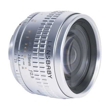 LENSBABY Velvet 28mm f/2.5 ezüst (Nikon F)