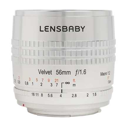 LENSBABY Velvet 56mm f/1.6 ezüst (Canon RF)