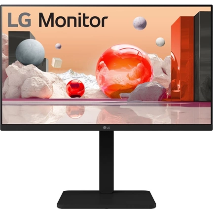 LG 24BA560-B monitor - 24" FHD IPS 100Hz, hangszórók, állítható magasságú, dönthető, elfordítható, pivot