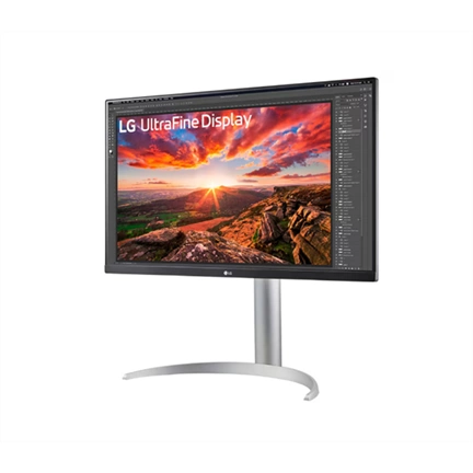 LG 27UP850K-W monitor - 27" UltraFine UHD 4K IPS, állítható dőlésszög, magasság és elforgatás