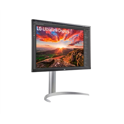 LG 27UP850K-W monitor - 27" UltraFine UHD 4K IPS, állítható dőlésszög, magasság és elforgatás
