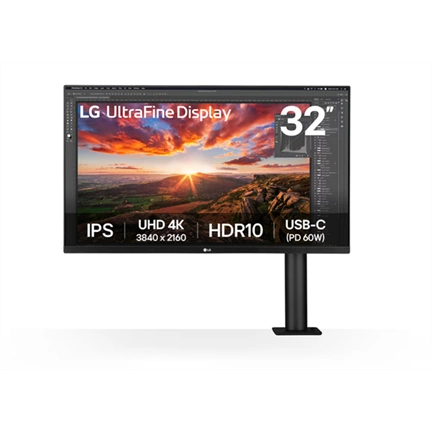 LG 32UN880K-B Ergo monitor 32" UltraFine 4K IPS