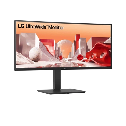 LG 34BA75QE-B monitor - 34" UltraWide QHD IPS HDR10, USB-C, hangszórók, állítható magasságú állvány