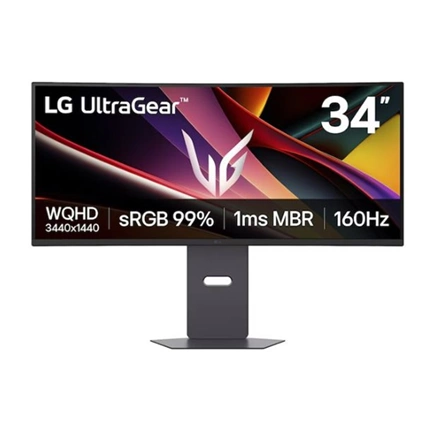 LG 34G600A-B UltraGear G6 gaming monitor 34", WQHD, VA, ívelt 1800R, 160Hz, 1ms GtG, FreeSync, G-Sync