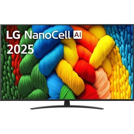 LG 43NANO81A3A televízió - 43" NanoCell AI NANO81 4K Smart TV 2025