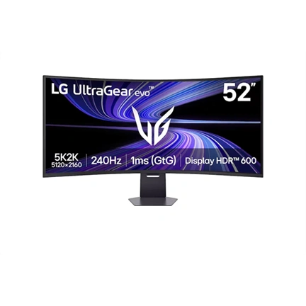 LG 52G930B-B UltraGear evo gaming monitor 51,6", 5K2K, ívelt 1000R, VA, 240Hz 1ms GtG, FreeSync Premium