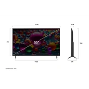 LG 55UA75003LA televízió - 55" UHD AI UA75 4K Smart TV