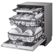 LG DB365TXS QuadWash mosogatógép - beépíthető, gőzös, TrueSteam, automatikus ajtónyitás, 14 teríték, ThinQ WiFi