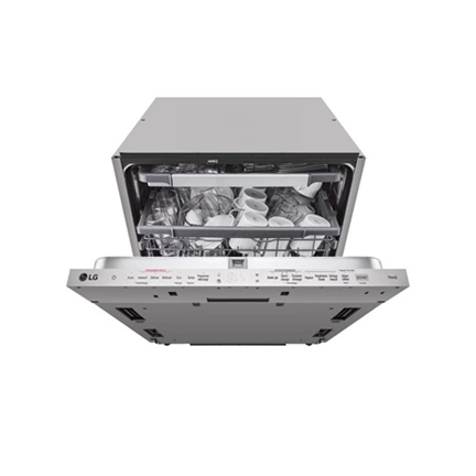 LG DB365TXS QuadWash mosogatógép - beépíthető, gőzös, TrueSteam, automatikus ajtónyitás, 14 teríték, ThinQ WiFi