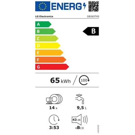 LG DB365TXS QuadWash mosogatógép - beépíthető, gőzös, TrueSteam, automatikus ajtónyitás, 14 teríték, ThinQ WiFi