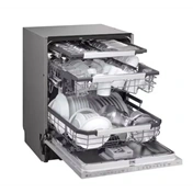 LG DB597TXS QuadWash mosogatógép - beépíthető, gőzös, TrueSteam, automatikus ajtónyitás, 14 teríték, ThinQ WiFi