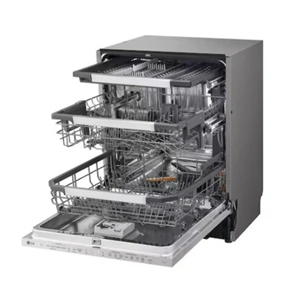 LG DB597TXS QuadWash mosogatógép - beépíthető, gőzös, TrueSteam, automatikus ajtónyitás, 14 teríték, ThinQ WiFi
