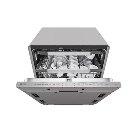 LG DB597TXS QuadWash mosogatógép - beépíthető, gőzös, TrueSteam, automatikus ajtónyitás, 14 teríték, ThinQ WiFi