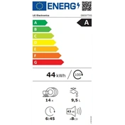 LG DB597TXS QuadWash mosogatógép - beépíthető, gőzös, TrueSteam, automatikus ajtónyitás, 14 teríték, ThinQ WiFi