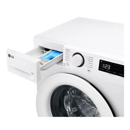 LG F2WR509SWW gőzmosógép, 9 kg, max. 1200 ford./perc, AI DD technológia, keskeny kialakítás
