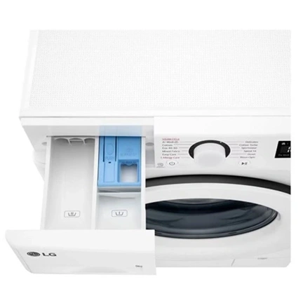 LG F2WR509SWW gőzmosógép, 9 kg, max. 1200 ford./perc, AI DD technológia, keskeny kialakítás