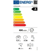 LG F2X10S7NWK elöltöltős mosógép, 7kg