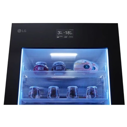 LG GBG719MDNN InstaView MoodUP alulfagyasztós hűtőszekrény, ThinQ technológia, 352L kapacitás