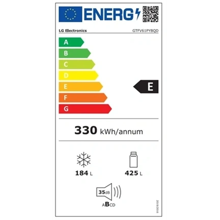 LG GTFV61PYBQD felülfagyasztós hűtő