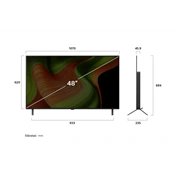 LG OLED48B53LA televízió - 48" OLED AI B5 4K Smart TV