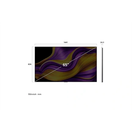 LG OLED55G51LW televízió - 55" OLED evo AI G5 4K Smart TV
