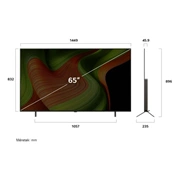 LG OLED65B53LA televízió - 65" OLED AI B5 4K Smart TV 2025