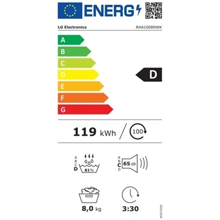 LG RHA1008NWK hőszivattyús szárítógép