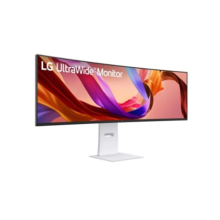 LG ívelt 144Hz monitor 49" 49U950A-W, 5120x1440, 32:9, 400cd/m2, 5ms, HDMIx2/Displayport/USBx2/USB-C (90W)