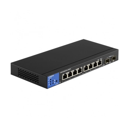 LINKSYS LGS310MPC 8-Port Managed Gigabit PoE+ Switch with 2 1G SFP Uplinks 110W