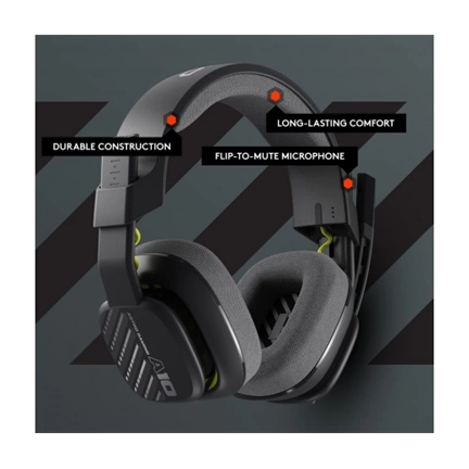 LOGITECH Astro A10 Gen 2 Headset for PS/PC - Black