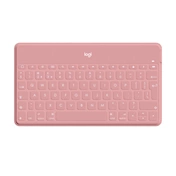 LOGITECH Keys-To-Go - UK Halványpiros billentyűzet fehér iPhone-állvánnyal
