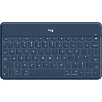 LOGITECH Keys-To-Go - UK Kék billentyűzet narancssárga iPhone-állvánnyal