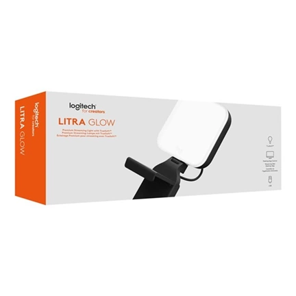 LOGITECH Litra Glow Premium Streaming Light with TrueSoft Lamp head 1 heads LED DC LOGITECH Litra Glow Premium Streaming Light with TrueSoft Lamp head 1 heads LED DC