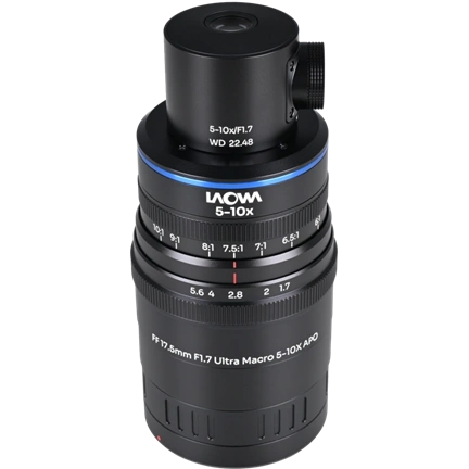 Laowa Aksen 17,5 mm f/1.7 5–10X Ultra Macro APO (Coaxial Illumination Version) – Canon RF