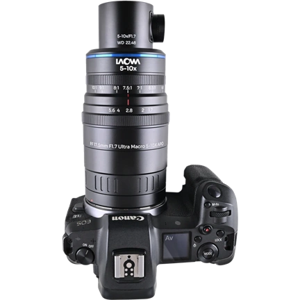 Laowa Aksen 17,5 mm f/1.7 5–10X Ultra Macro APO (Coaxial Illumination Version) – Canon RF