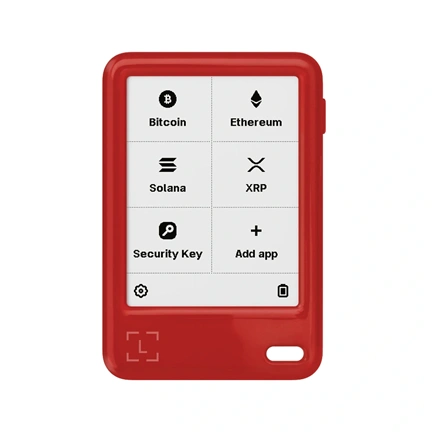 Ledger Nano Gen5 - Crypto Hardware Wallet, Cherry Red