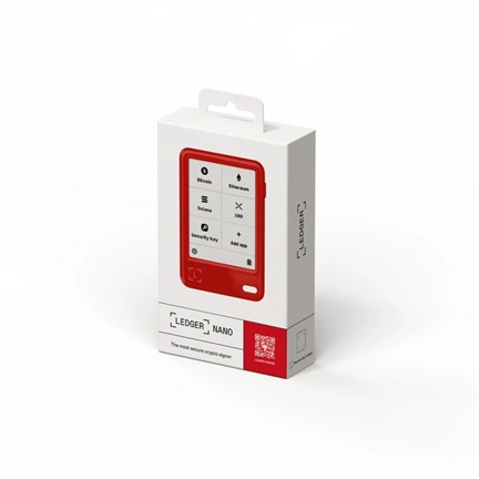 Ledger Nano Gen5 - Crypto Hardware Wallet, Cherry Red
