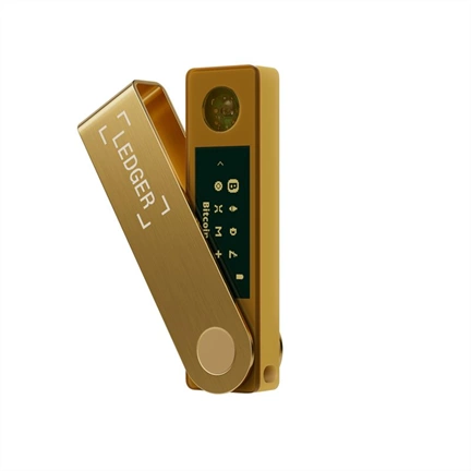 Ledger Nano X - Crypto Hardware Wallet, Gold