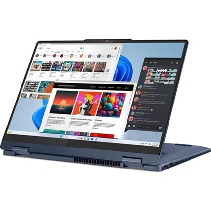 Lenovo IdeaPad 5 2-in-1 14AKP10 notebook 14" WUXGA OLED, AMD Ryzen AI 5 340, 16GB, 512GB SSD, nincs OS, kozmikus kék