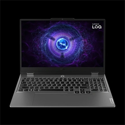 Lenovo LOQ 15IRX10 notebook 15,6" FHD, IC i7-13645HX, 16GB, 512GB, RTX 5060 8GB, 60Wh, 245W, nincs OS, holdszürke