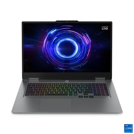 Lenovo LOQ 17IRX10 notebook 17,3" FHD, Intel Core i5-13450HX, 16GB DDR5, 1TB SSD, RTX 5050 8GB, nincs OS, holdszürke